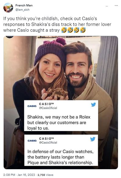 casio response to shakira.